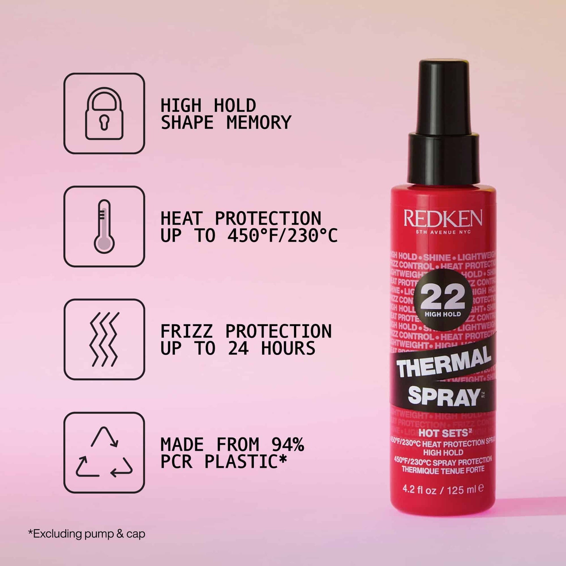 Redken Thermal Spray High Hold For Thermal Styling That Holds All Day